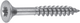 Connex universele schroef tx 4x50 10 rvsa4 - dy3254050