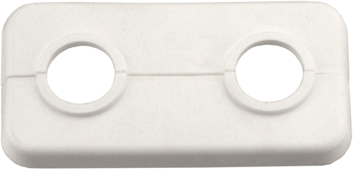 Afbeelding laden in galerijviewer, Cornat dubbele klaprozet kunststof 15mm wi - t384000
