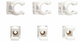 Cornat enkele clip koperbuis 28mm (2st) - t560406