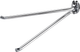 Cornat handdoekhouder rond 2dlg ch - t319644