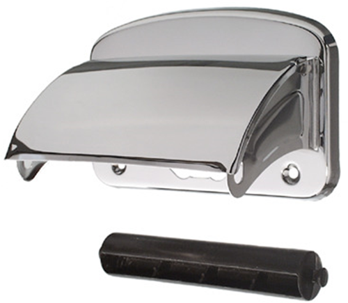 Afbeelding laden in galerijviewer, Cornat houder wc-papier met deksel rvs - t364399
