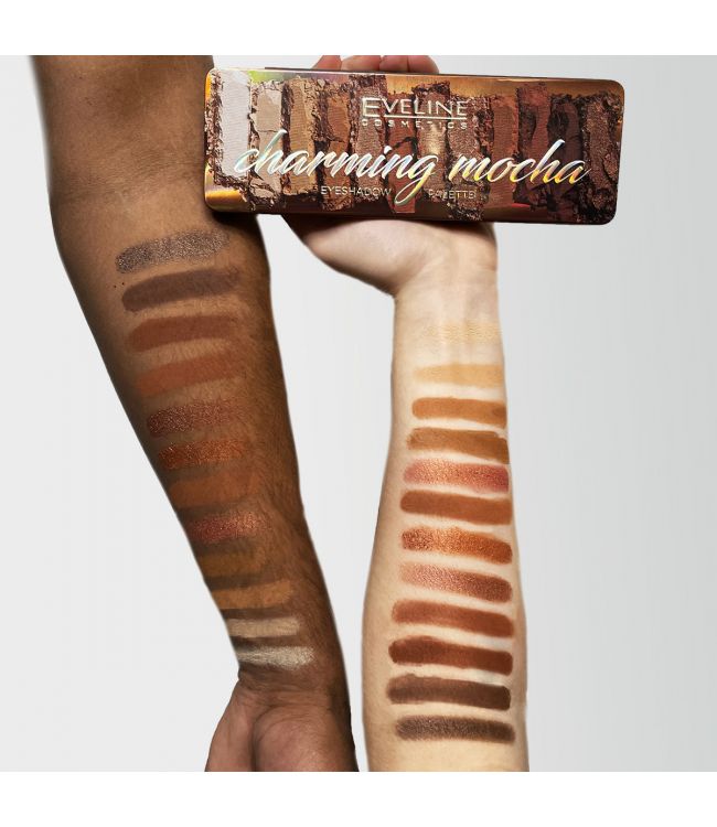Afbeelding laden in galerijviewer, Eveline eyeshadow palette charming mocha
