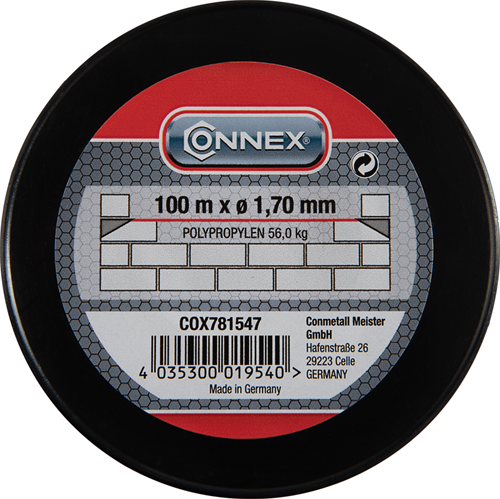 Afbeelding laden in galerijviewer, Connex metselkoord pp 1.7mm ro bobijn 100m - cox781547

