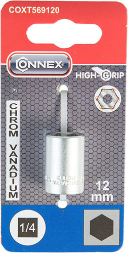 Afbeelding laden in galerijviewer, Connex 1 4 dopsleutel 12mm - coxt569120
