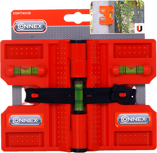 Afbeelding laden in galerijviewer, Connex hoekwaterpas met 3 libellen 13.5cm - coxt743135
