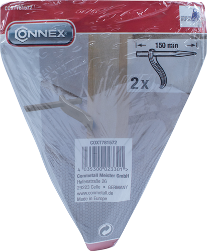 Afbeelding laden in galerijviewer, Connex betonhaak 160mm gehard (2st) - coxt781572
