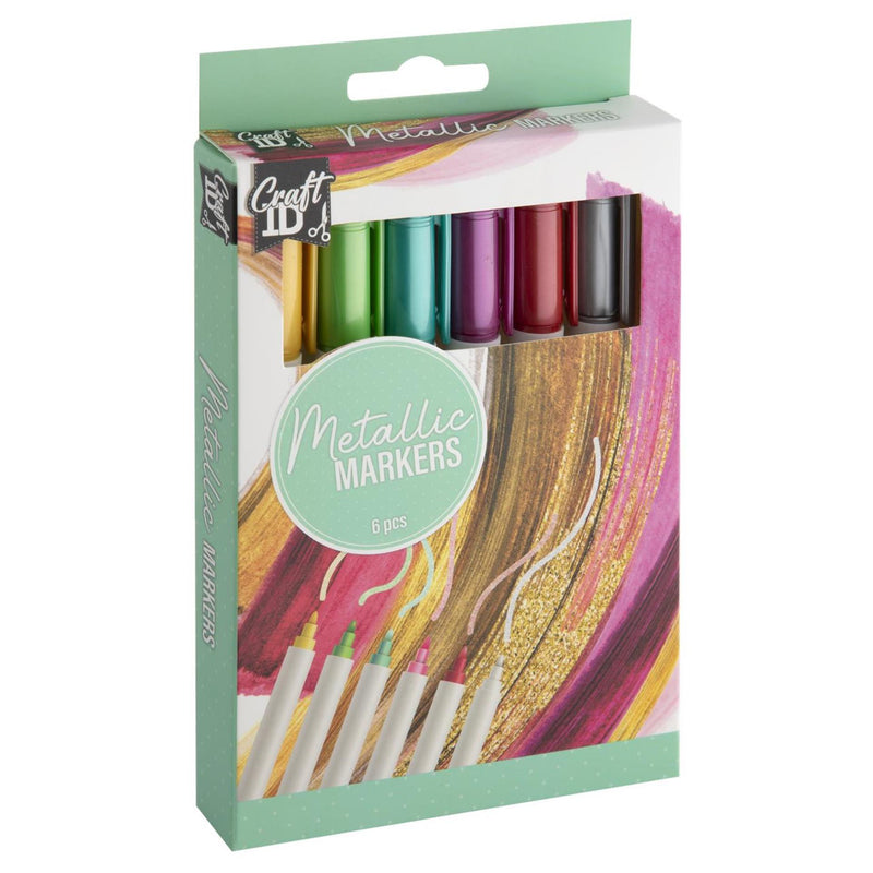 Afbeelding laden in galerijviewer, Craft id metallic markers - 6st.
