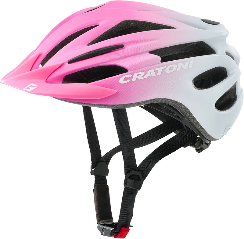 Afbeelding laden in galerijviewer, Cratoni Helm Pacer Jr. Pink-White Matt Xs-S
