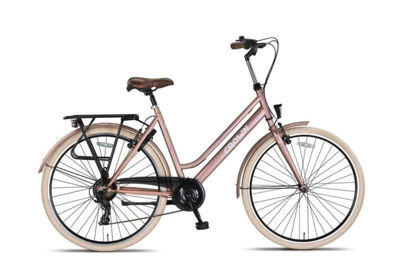 Afbeelding laden in galerijviewer, Crown new york 28 inch 53 cm dames 7v v-brakes roze
