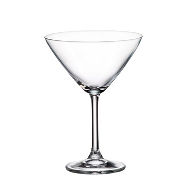 Crystal bohemia martiniglas colibri 280ml 6 stuks