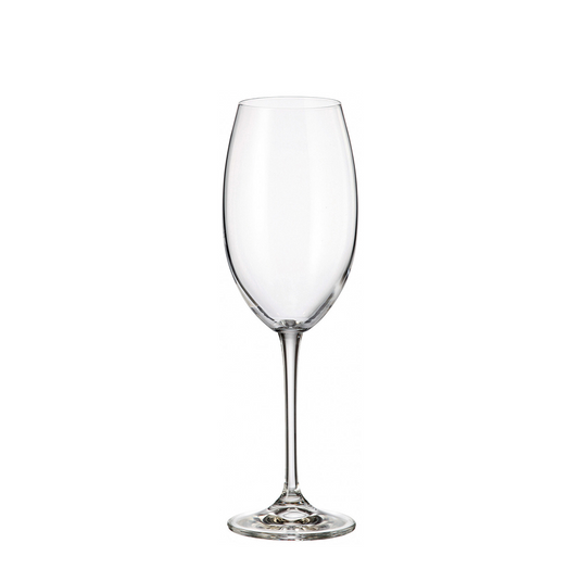 Crystal bohemia witte wijnglas fulica 400ml 6 stuks