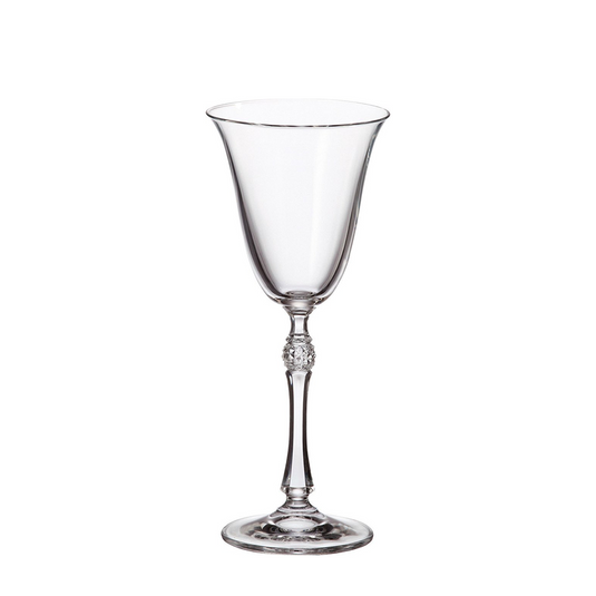 Crystal bohemia witte wijnglas parus 185 ml 6 stuks