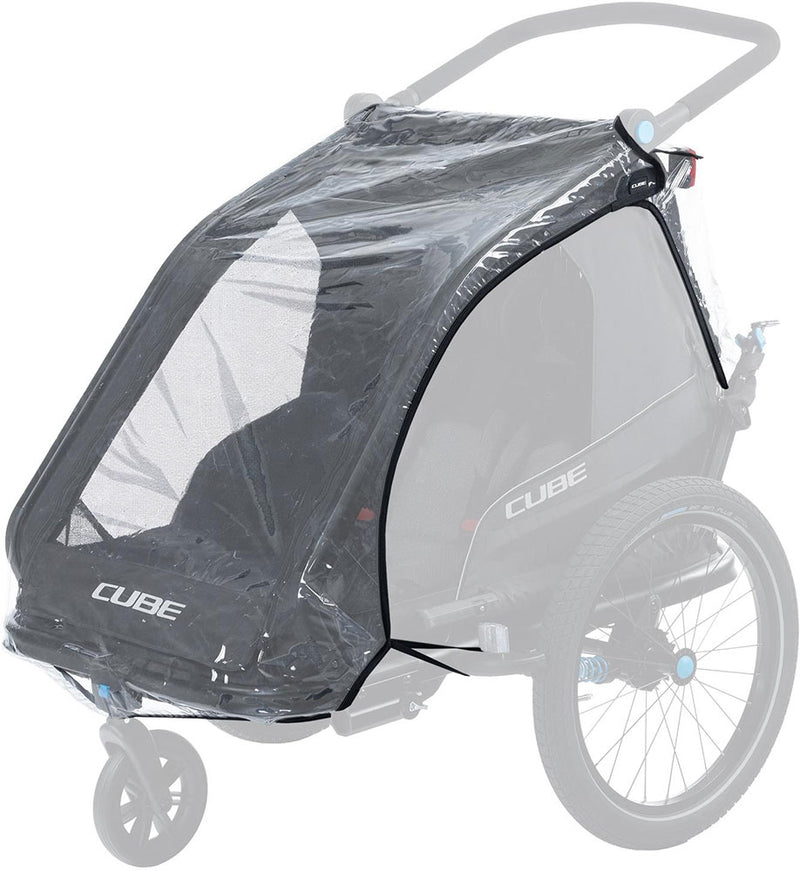 Afbeelding laden in galerijviewer, Cube double cmpt kids trailer raincover
