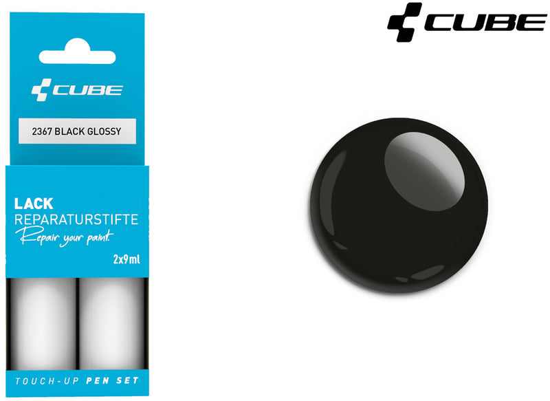 Afbeelding laden in galerijviewer, Cube touch-up pen set black glossy
