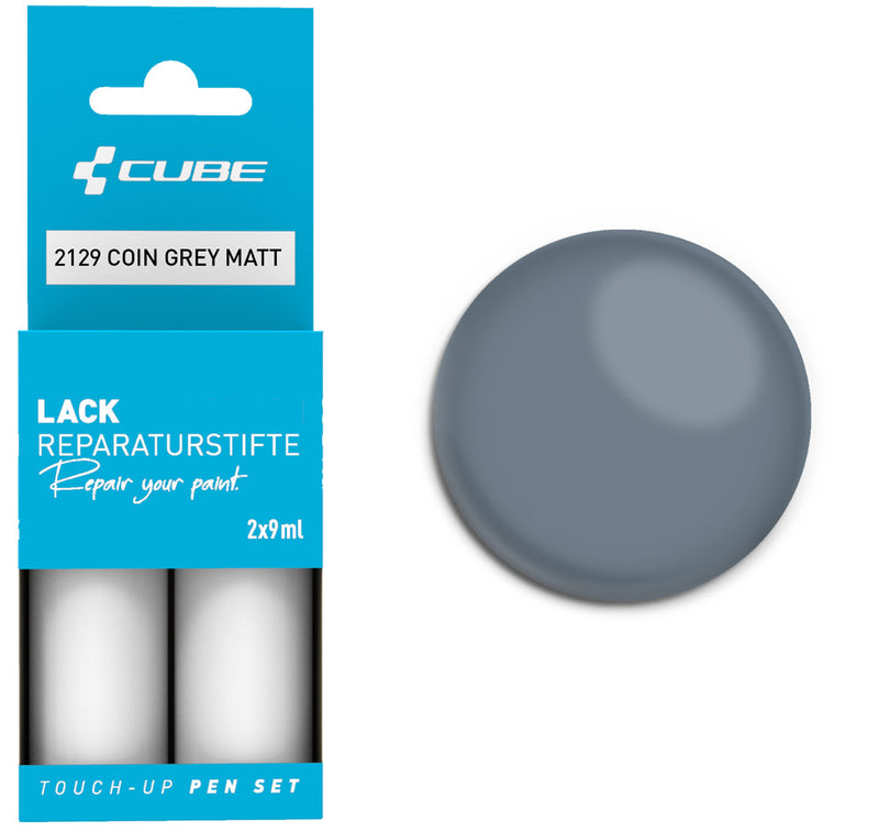 Afbeelding laden in galerijviewer, Cube touch-up pen set coin grey matt
