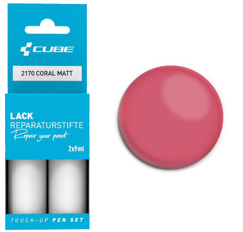 Afbeelding laden in galerijviewer, Cube touch-up pen set coral matt

