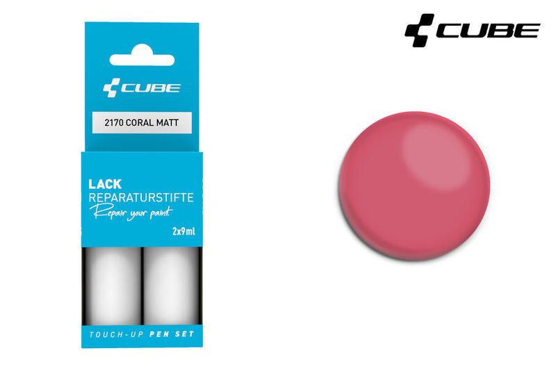 Afbeelding laden in galerijviewer, Cube touch-up pen set coral matt
