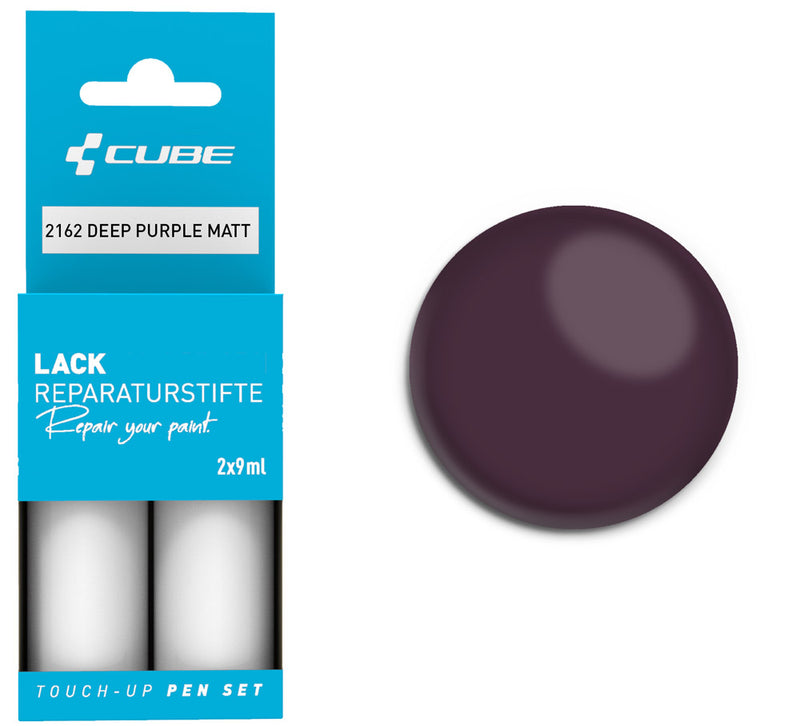 Afbeelding laden in galerijviewer, Cube touch-up pen set deep purple matt
