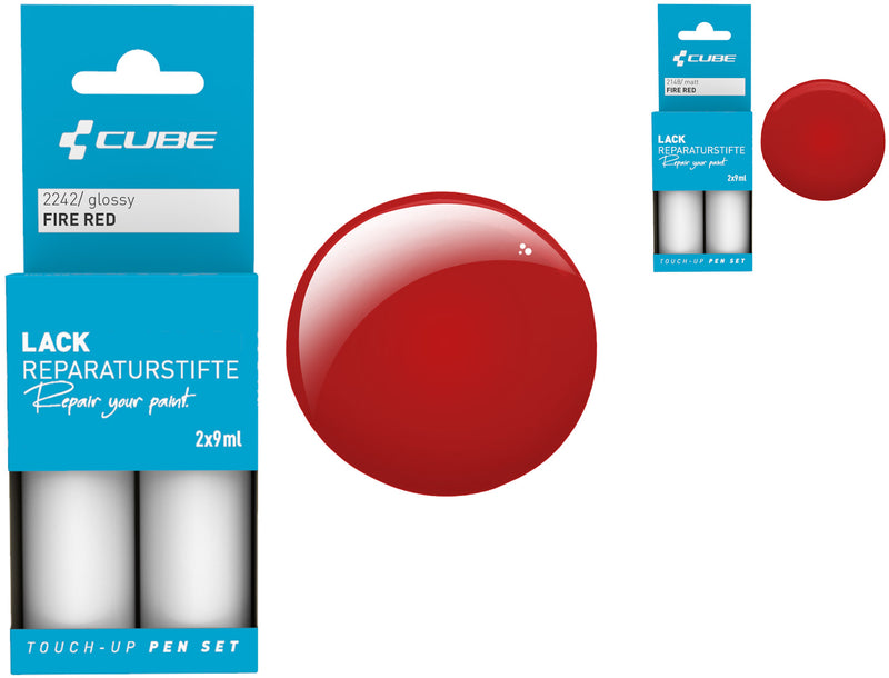 Afbeelding laden in galerijviewer, Cube touch-up pen set fire red
