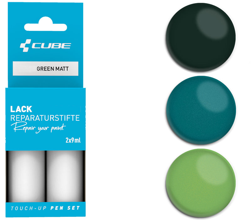 Afbeelding laden in galerijviewer, Cube touch-up pen set green matt
