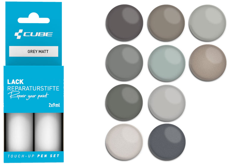 Afbeelding laden in galerijviewer, Cube touch-up pen set grey matt
