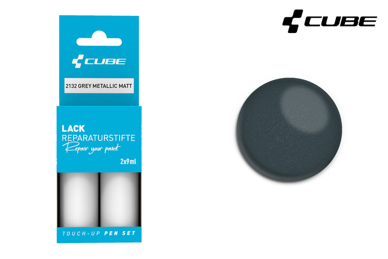 Afbeelding laden in galerijviewer, Cube touch-up pen set grey metallic matt
