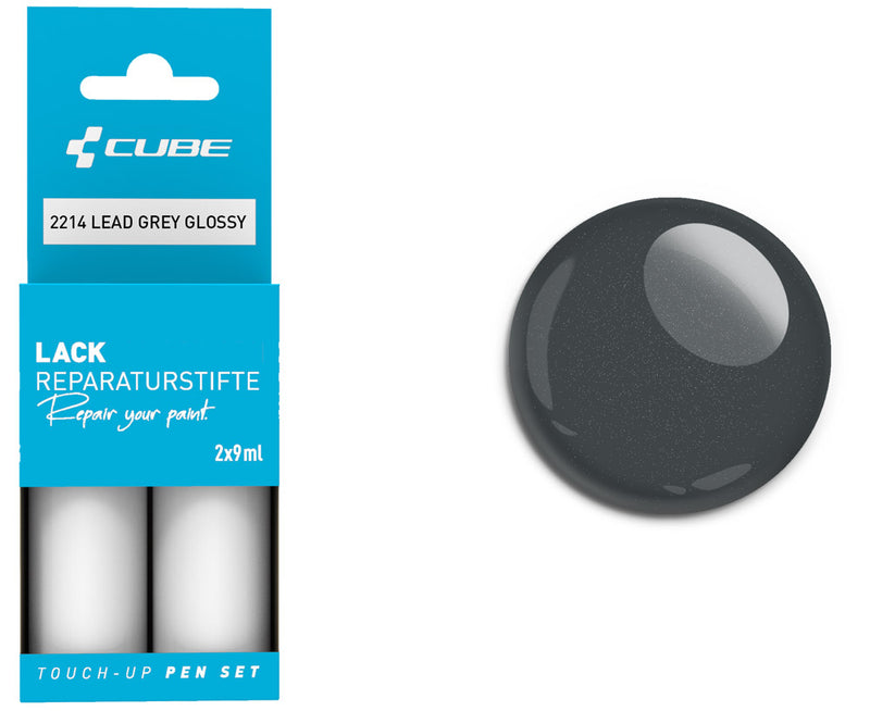 Afbeelding laden in galerijviewer, Cube touch-up pen set lead grey glossy
