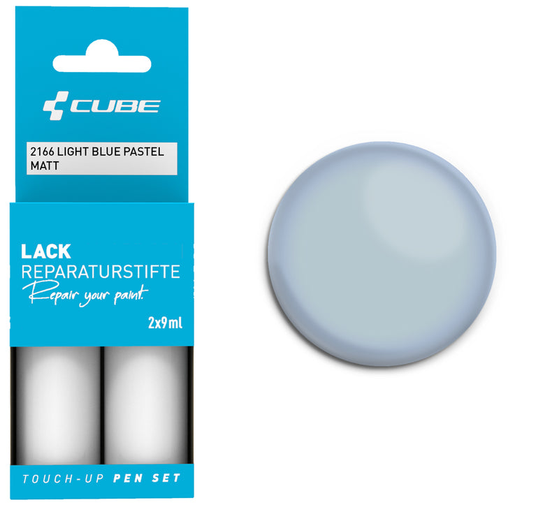Afbeelding laden in galerijviewer, Cube touch-up pen set light blue pastel matt

