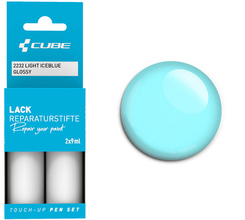 Afbeelding laden in galerijviewer, Cube touch-up pen set light iceblue glossy
