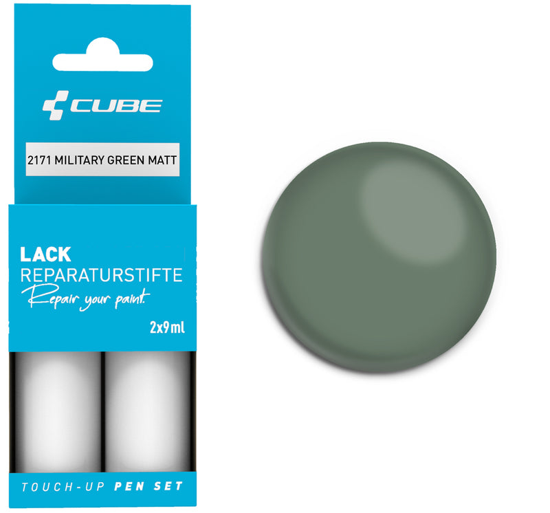 Afbeelding laden in galerijviewer, Cube touch-up pen set military green matt
