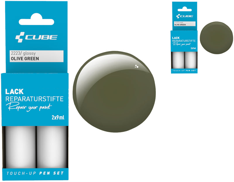 Afbeelding laden in galerijviewer, Cube touch-up pen set olive green
