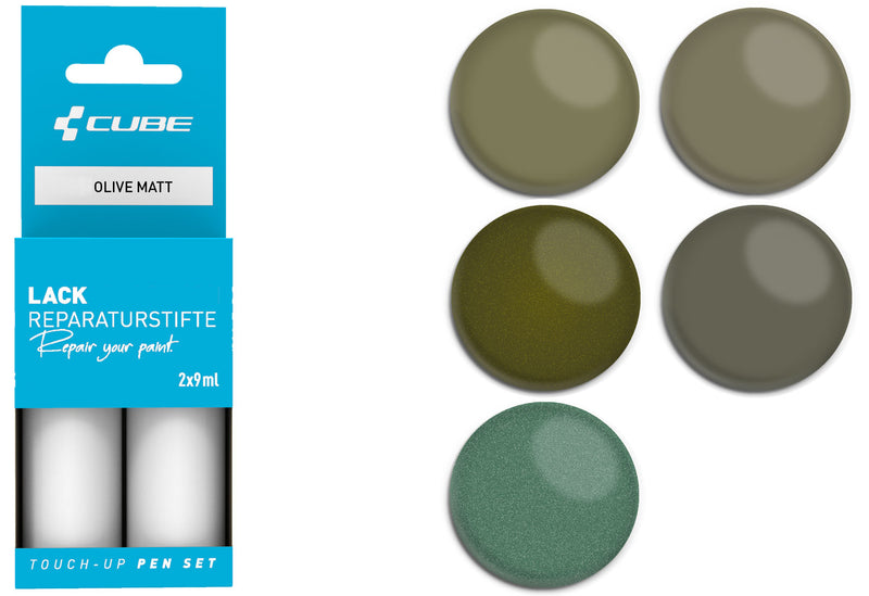 Afbeelding laden in galerijviewer, Cube touch-up pen set olive matt
