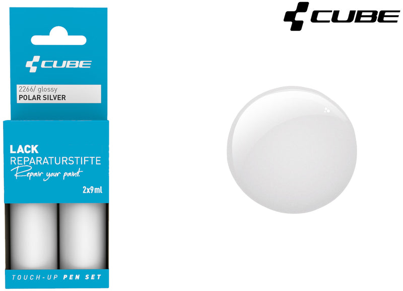Afbeelding laden in galerijviewer, Cube touch-up pen set polar silver
