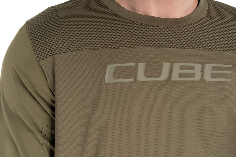 Afbeelding laden in galerijviewer, Cube round neck pro tm - mtb long sleeve jersey
