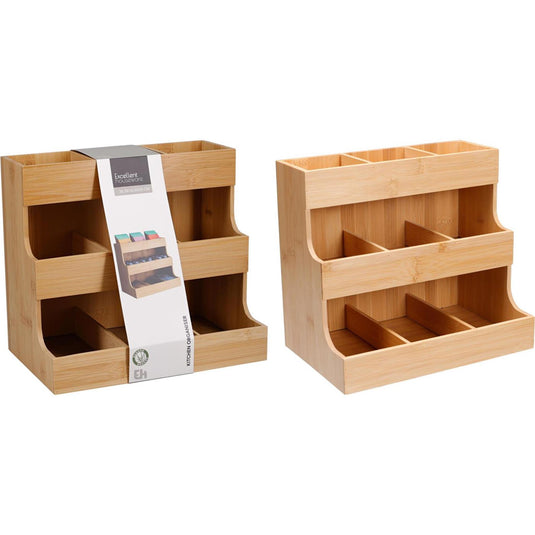 Excellent houseware keuken organizer bamboe 263x16