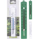 Pro garden thermometer voor binnen en buiten -30 tot +50 grcelsius 17 cm lang wit of groen kunststof