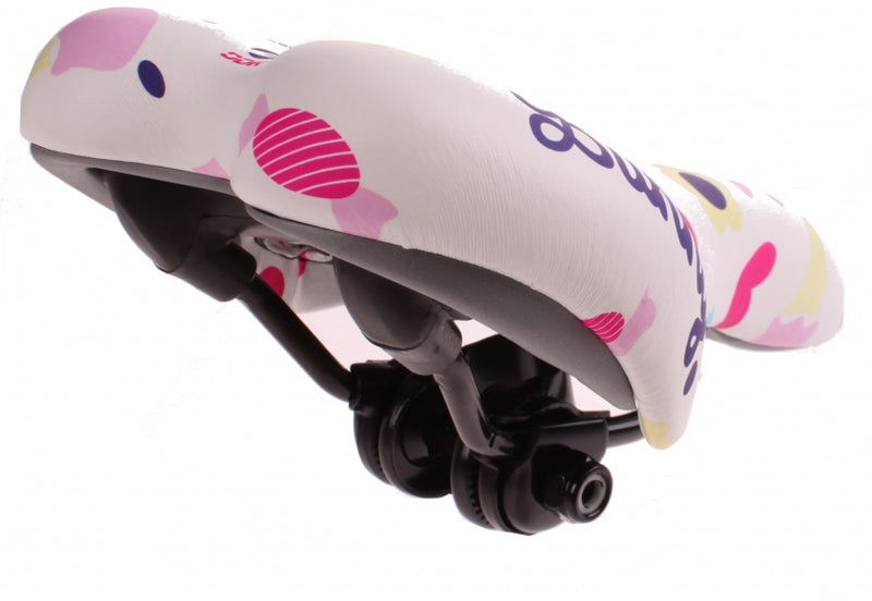 Afbeelding laden in galerijviewer, Cycletech bunny zadel kinderfiets wit 22 x 14 cm

