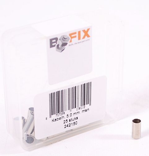 Kabelhoedje Bofix ø5.0mm messing (25 stuks)