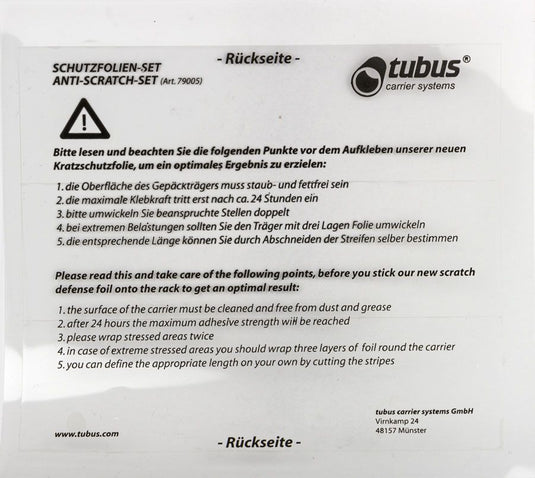 Tubus anp dragd bescherm sticker