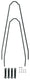 Sks edge spatbordstangen set 56mm zwart