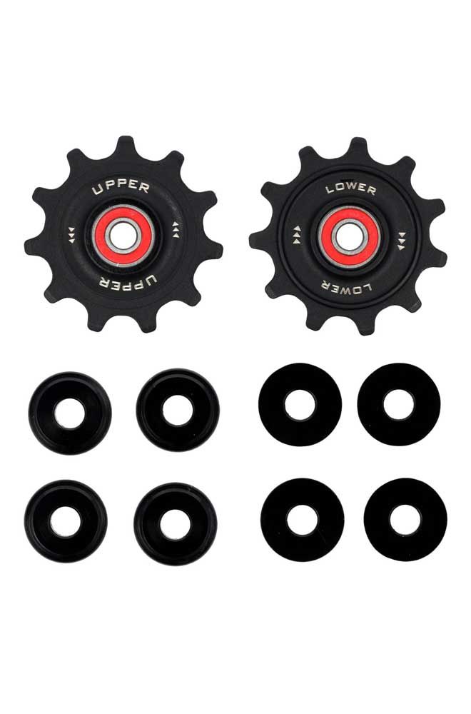 Afbeelding laden in galerijviewer, Elvedes cable systems bv elvedes derailleurwieltjes shimano 2x11t 12v (1set)
