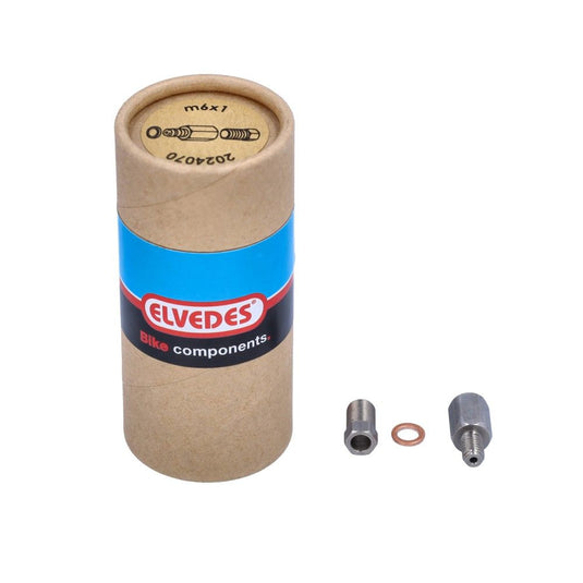 Elvedes set m6 connector, klembout en ring (4st)