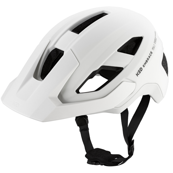 Afbeelding laden in galerijviewer, Ked fietshelm embrace m (54-58cm) - mat wit
