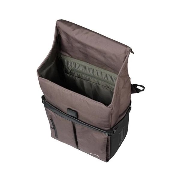 Afbeelding laden in galerijviewer, Basil fietsschoudertas move mik studs 14 liter 14 x 24 x 34 cm - bruin
