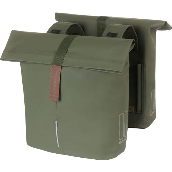 Afbeelding laden in galerijviewer, Basil Tas City Dubbel Vegan Leather | Moss Green
