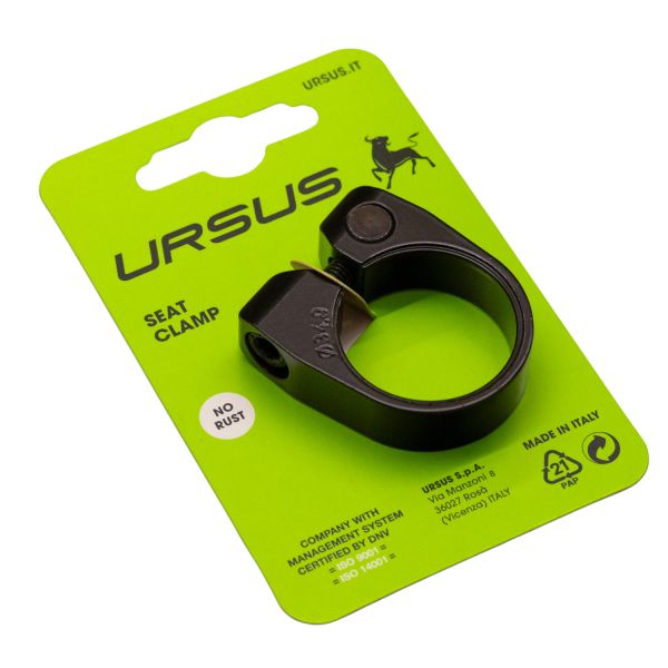 Afbeelding laden in galerijviewer, Ursus zadelpenklem ø34.9 mm aluminium - zwart
