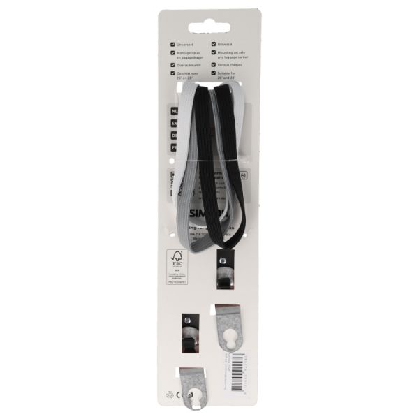 Afbeelding laden in galerijviewer, Simson triobinder 60cm - zwart wit grijs
