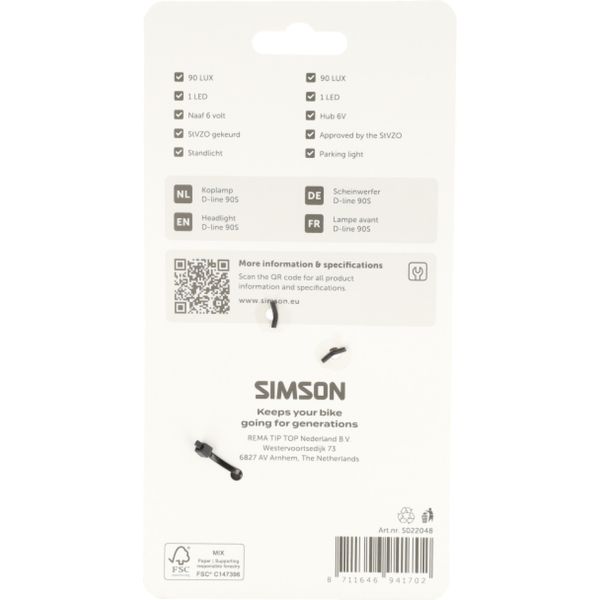 Afbeelding laden in galerijviewer, Simson koplamp aurora d-line 90s - dynamo
