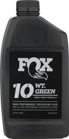 Fox racing shox suspension fluid green 10 wt