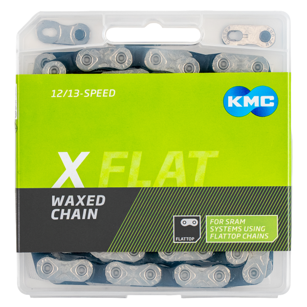 Afbeelding laden in galerijviewer, Kmc x-flat waxed chain 12 13 compartment 126gl s
